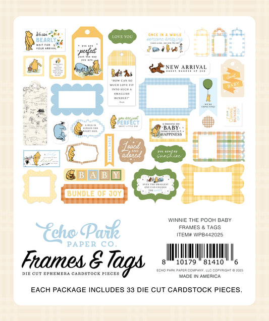 Winnie The Pooh Baby Frames & Tags