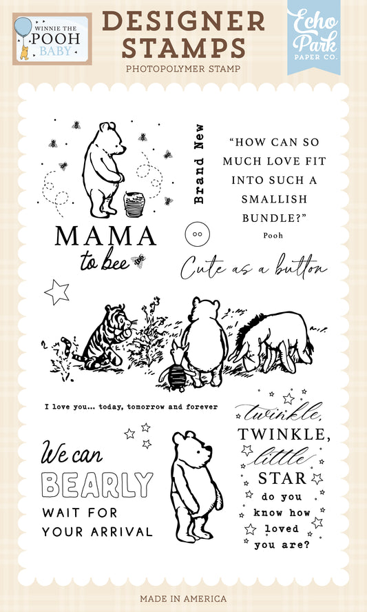 Winnie the Pooh Baby Bearly Wait Stamp Set