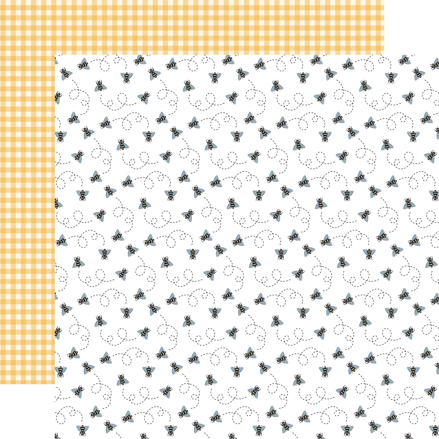 Sweet Honey Bees - Classic Pooh - 12x12 Scrapbook Paper