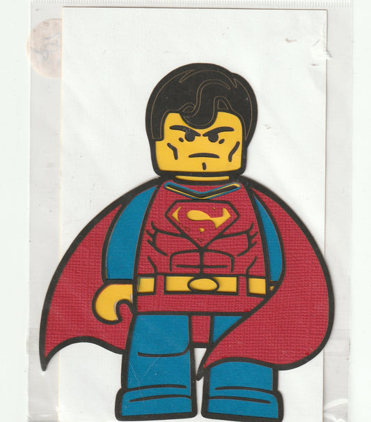 Lego Superman Paper Piecing Die Cut
