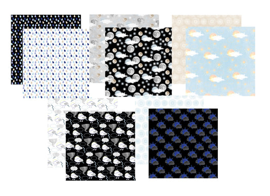 Weather Scrapbook Paper Assortment Set