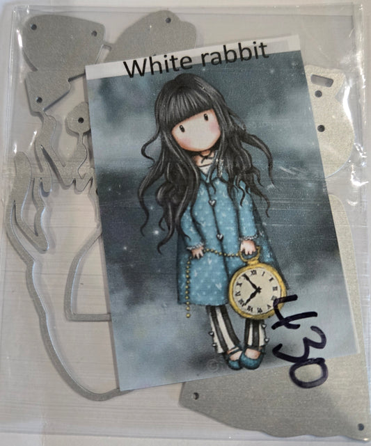 White Rabbit Girl Doll Die Set