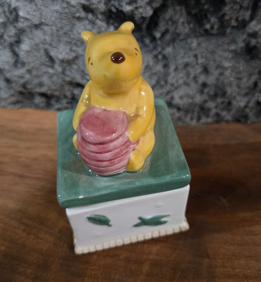 Vintage Winnie the Pooh Covered Trinket Box
