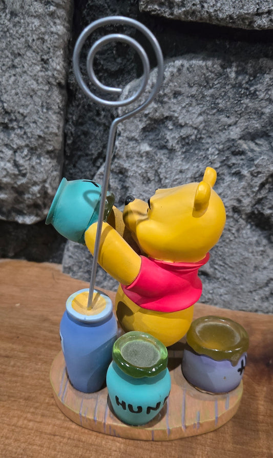 Winnie the Pooh with Honeypots - Resin Photo/Note Holder