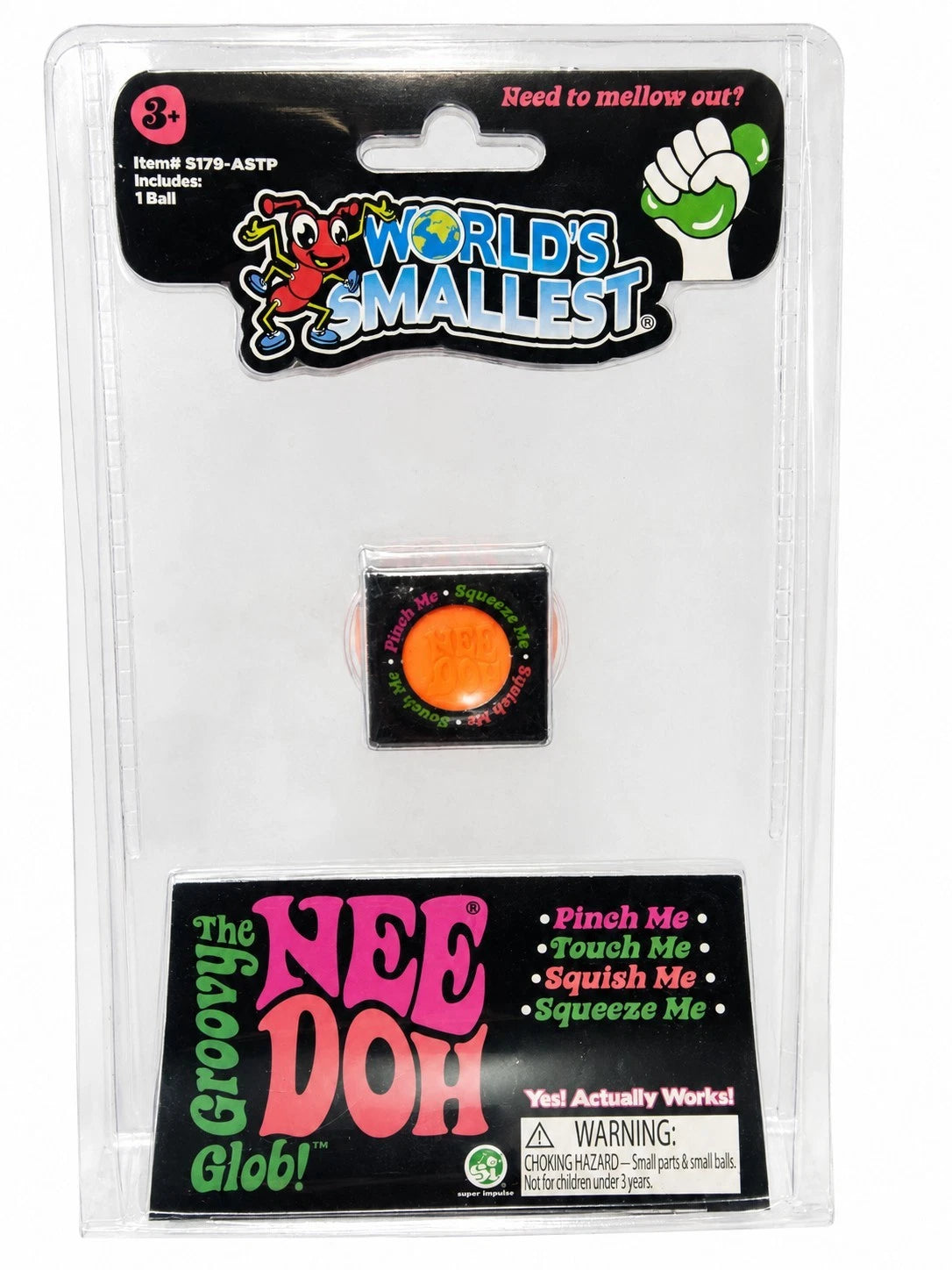 World's Smallest Needoh - Orange
