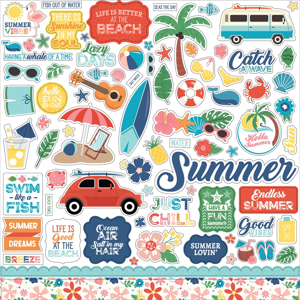 Echo Park Endless Summer Stickers