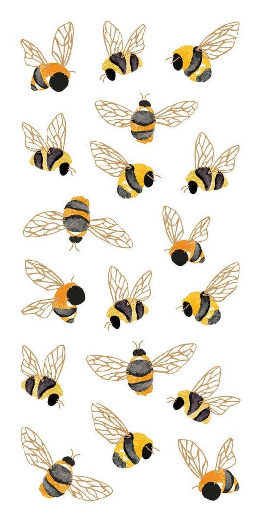 Foiled Bumblebee Stickers