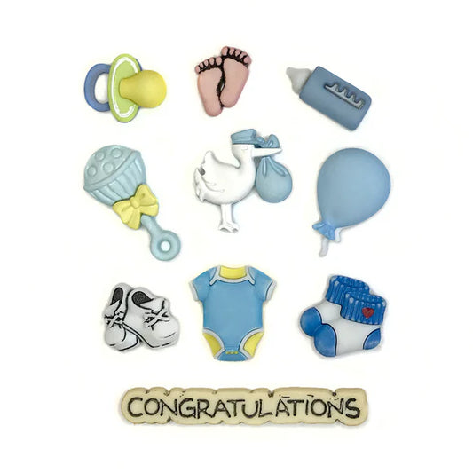 Baby Boy Buttons Assortment Set