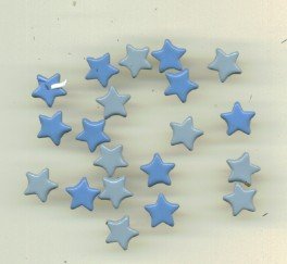 Blue Medley Star Brads Set