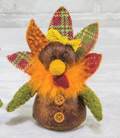 Fall Girl Turkey Ornament