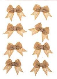 Self Adhesive Burlap Bows