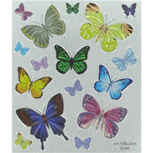Metallic Butterflies Stickers