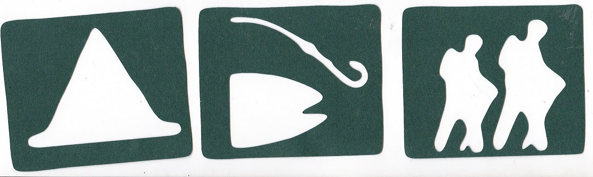Camping Fishing Hiking Logo Sign Die Cuts
