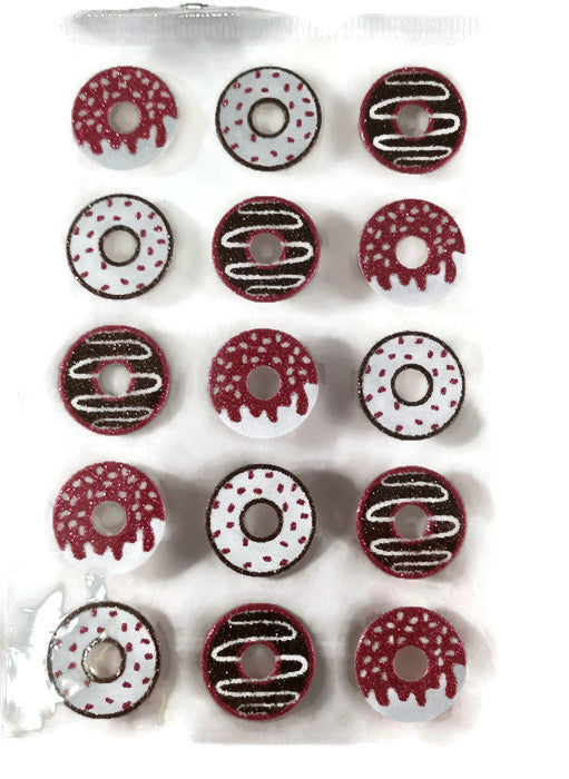 Glitter Donut Stickers