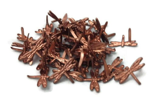 Antique Copper Dragonfly Brads