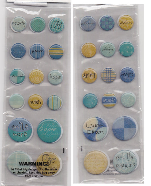 Ek Success The Hamptons Thoughts 3d Epoxy Stickers