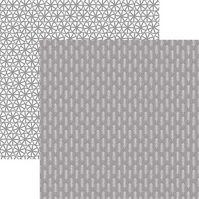 50 Shades of Gray Fishbones Scrapbook paper