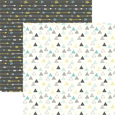 Ella and Viv Bohemian Triangles Too Scrapbook Paper