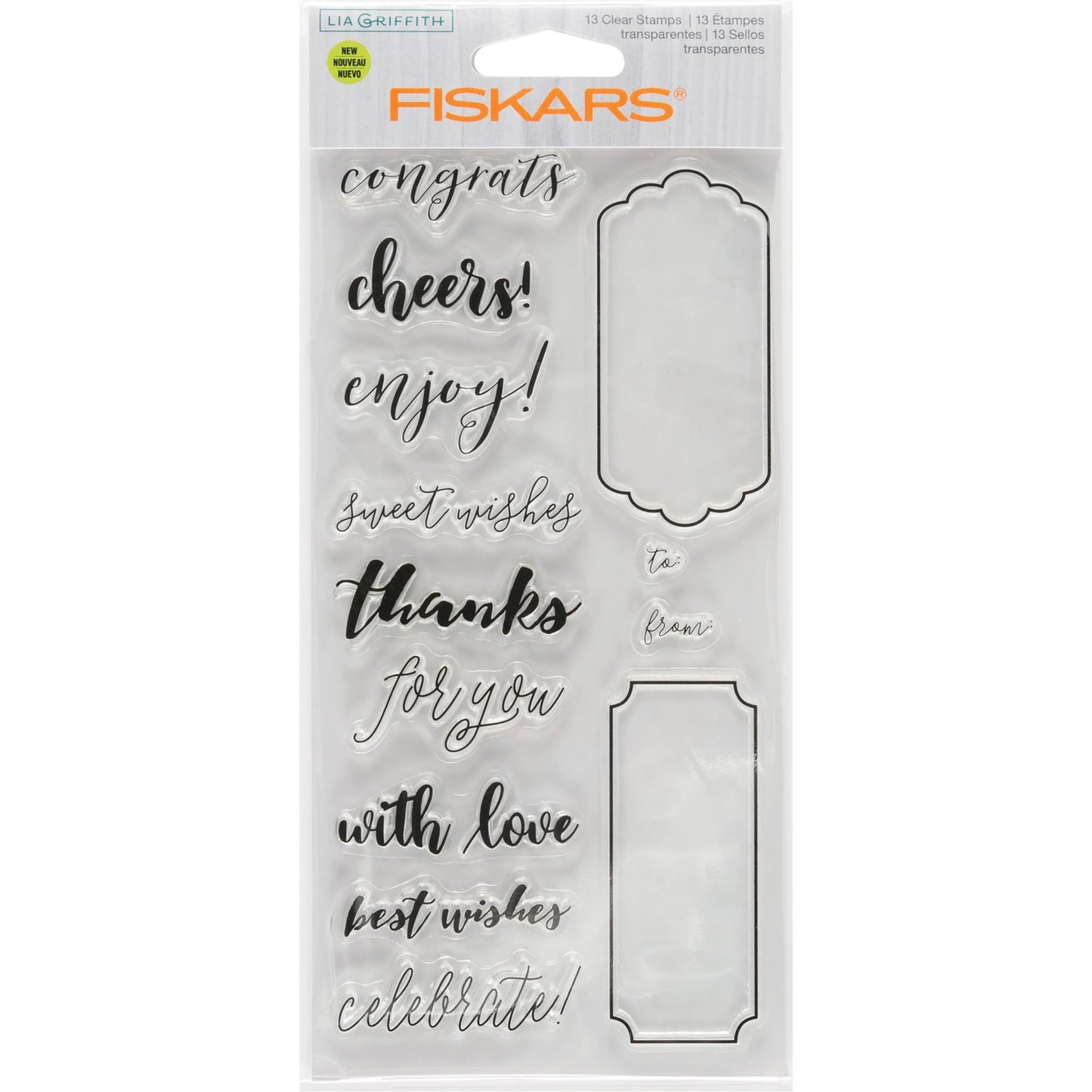 Fiskars Lia Griffith Sentiment Stamps