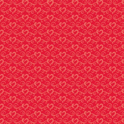 Reminisce Flirt Glitter Hearts Passion Scrapbook Paper