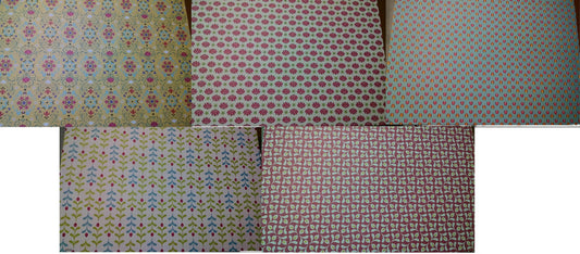 Frozen Scrapbook Paper Floral Print