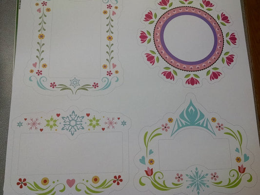 Frozen Journaling Scrapbook paper