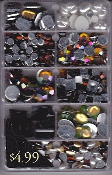 Orange Flatback Gemstone Embellishments