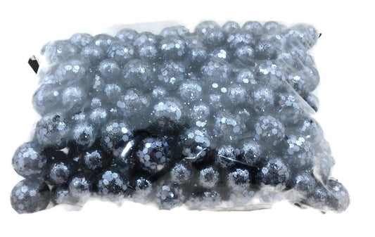 Denim Blue Glitter Ball Vase Fillers Scatter