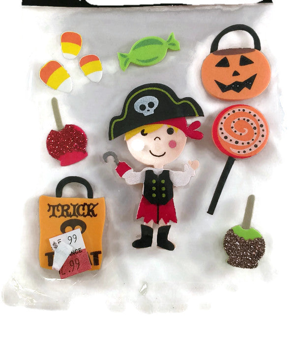 Trick or Treaters Foam Stickers