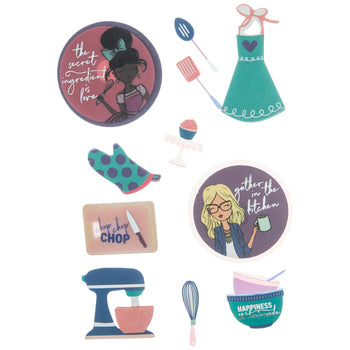 3d Happiness is Homemade Stickers