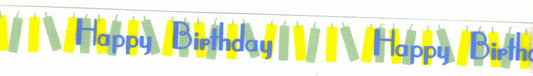 Satin happy Birthday Ribbon