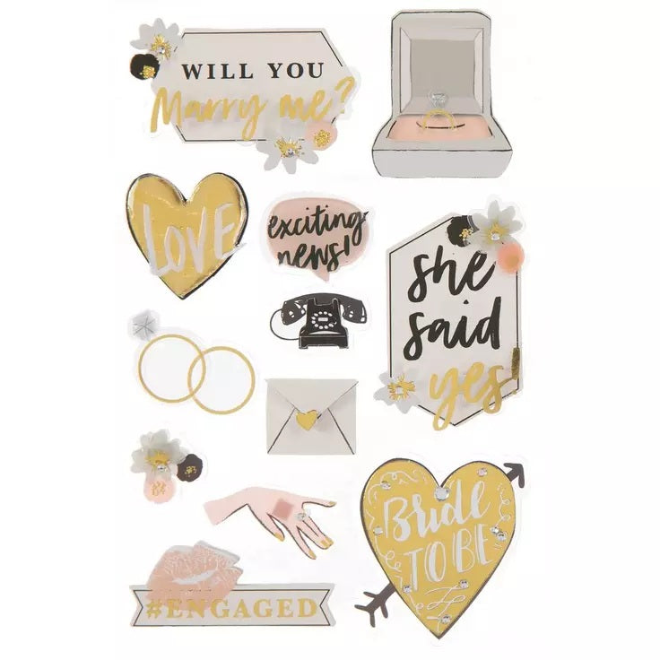 Engaged Stickers