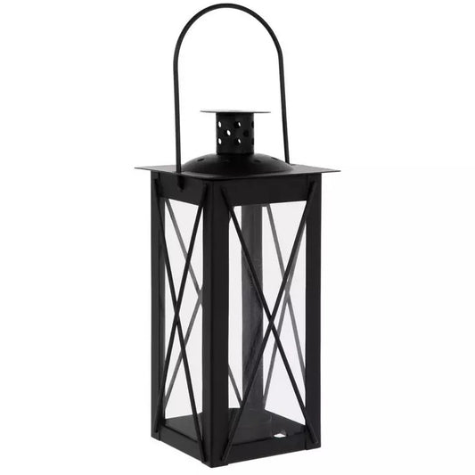 Black Metal Lantern Candle Holder