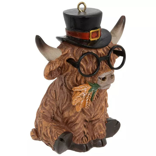 Highland Cow Fall Ornament