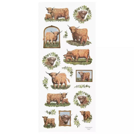 Highland Cow Stickers