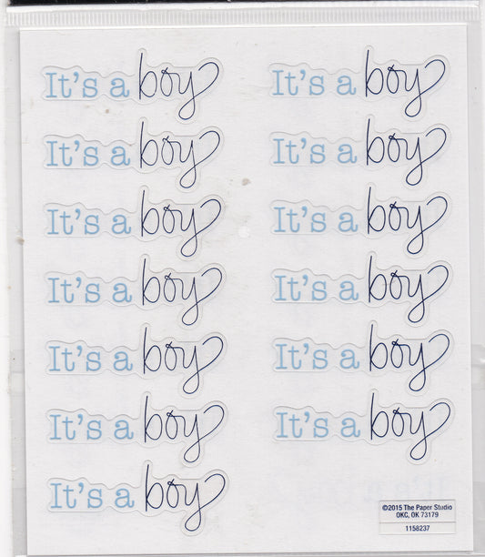 Its a Boy Baby Stickers