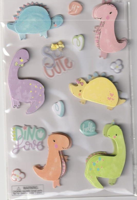 3d Baby Dinosaur Stickers