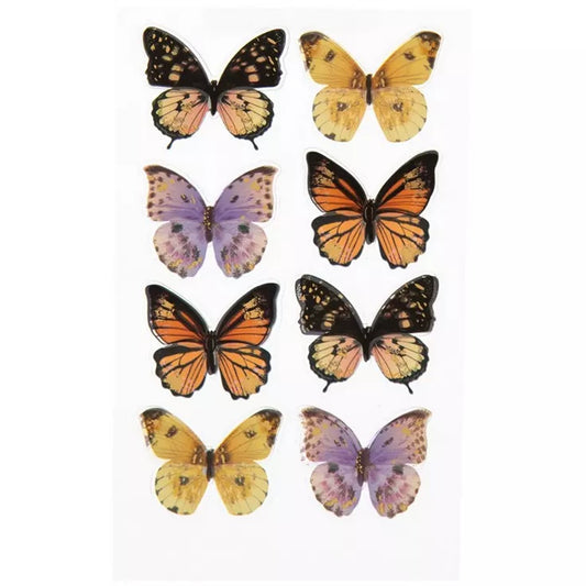 Natural Butterfly 3d Stickers