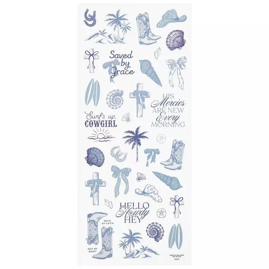 Coastal Cowgirl Stickers