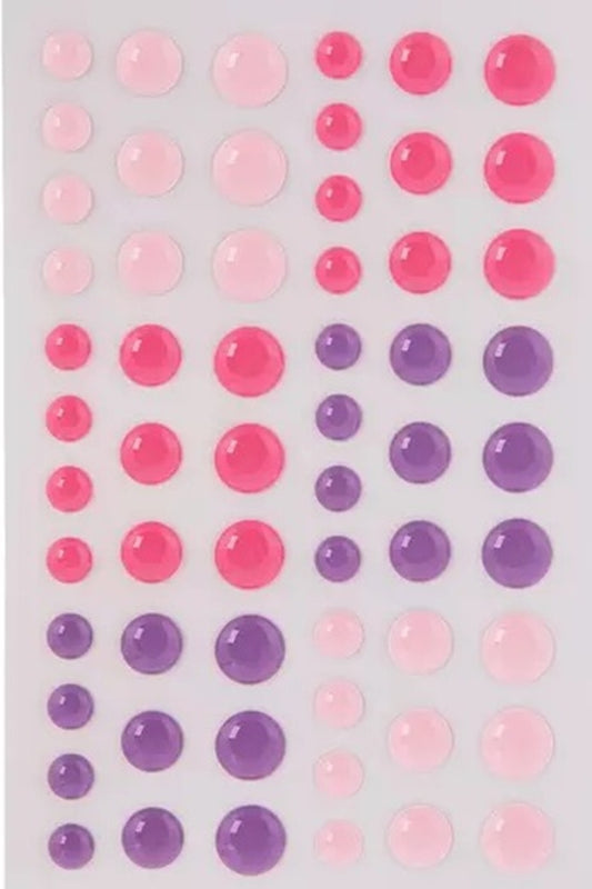 Pink and Purple Enamel Dots