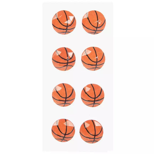 Basketball Gemstone Stickers