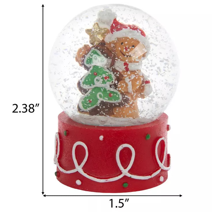 Christmas Gingerbread Mini Snow Globe