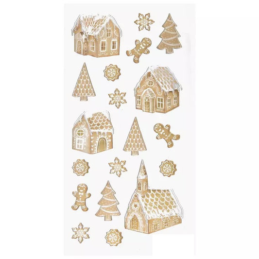 Gingerbread Christmas Cookie Stickers