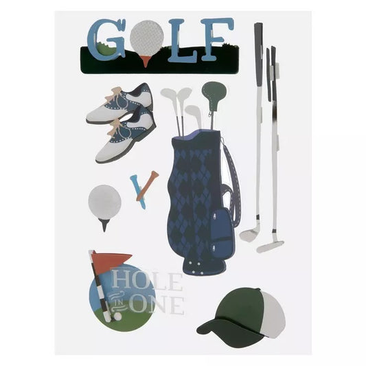 3d Golf Stickers