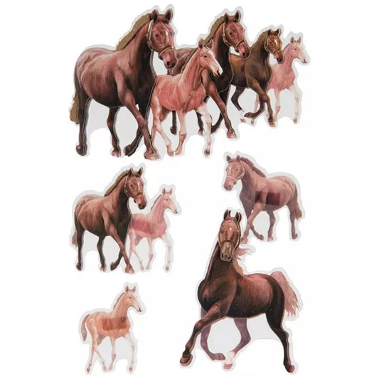 Horse Stickers 3d Set