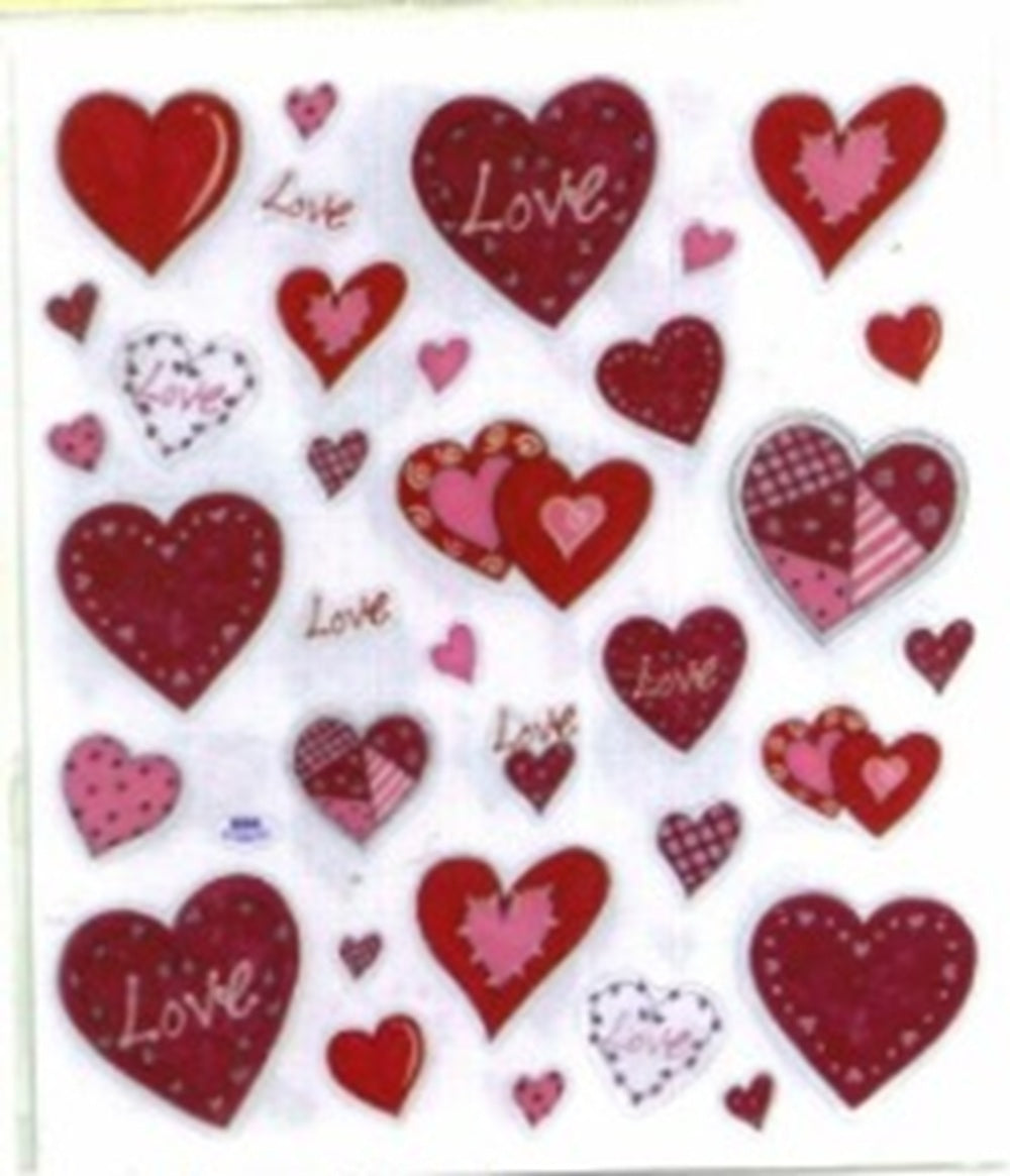 Valentine Love Heart Stickers
