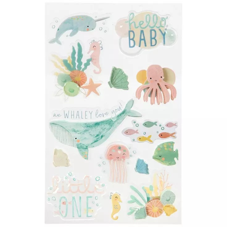 3d Nautical Baby Stickers