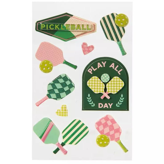 3d Pickleball Stickers