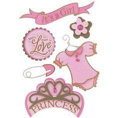 Baby Girl 3d Stickers