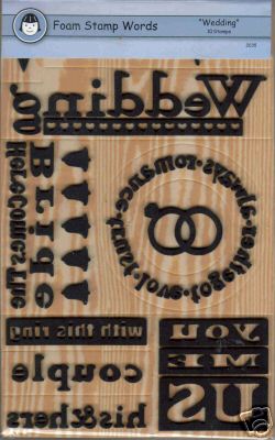 Wedding Foam Stamp Set